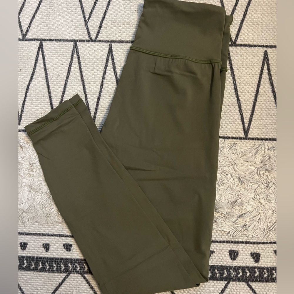 KFT brand workout leggings - light olive green size small